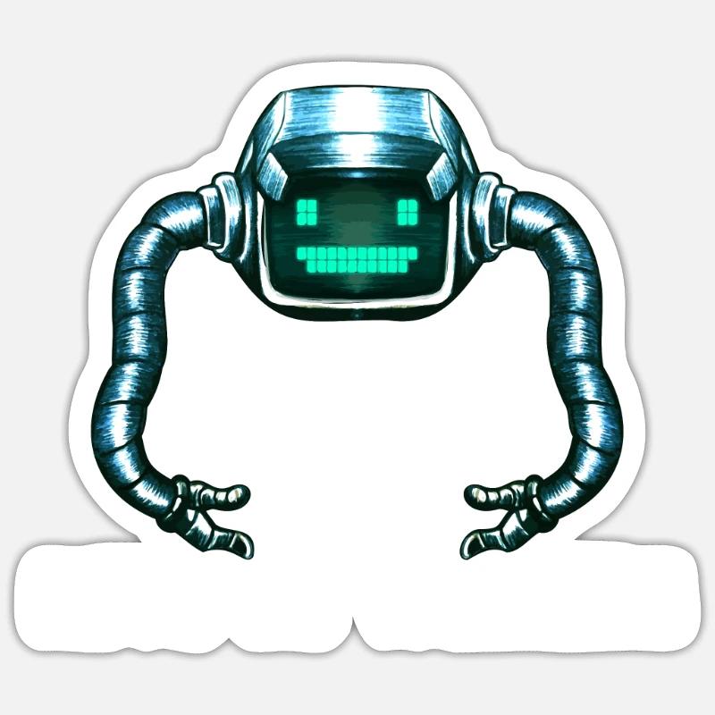 Robotics Machine Learning Engineer - Sticker size S (10 x 10 cm) - white matte