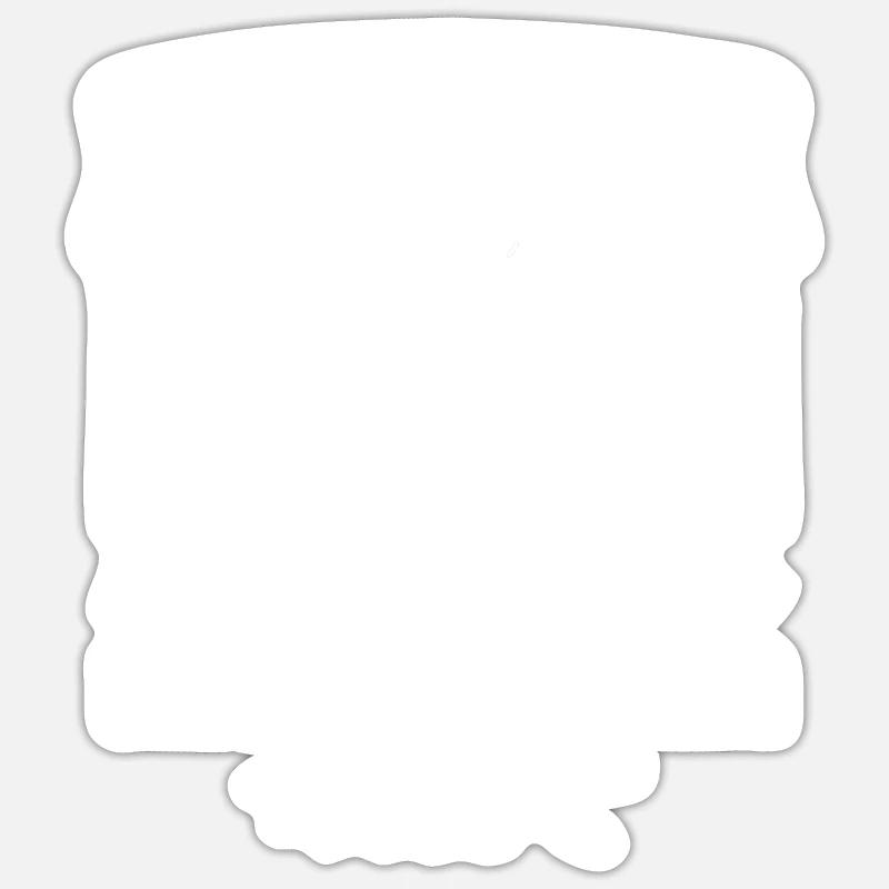 Projektleiter Aber Multitasking Ninja - Sticker Größe S (10 x 10 cm) - Mattweiß