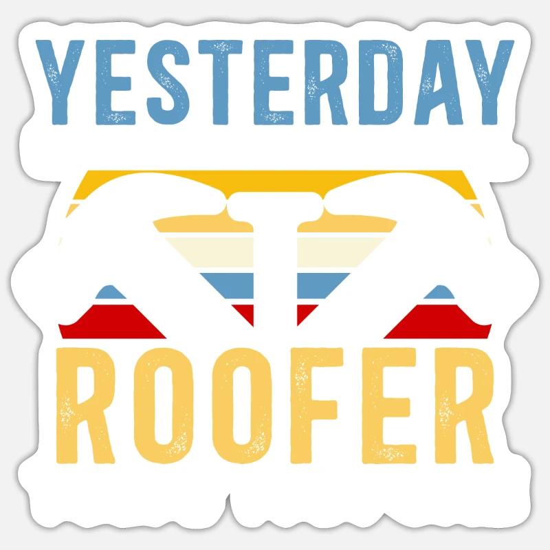 Ich bin ein Dachdecker Dachflüsterer Dach Ninja Job Dachdecker Sticker Größe S (10 x 10 cm)