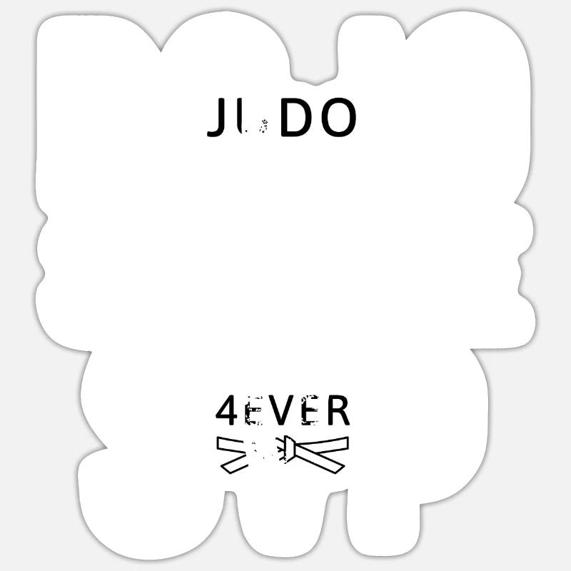Dojo Silenece SVP - prof karate - Sticker taille S (10 x 10 cm) - blanc mat
