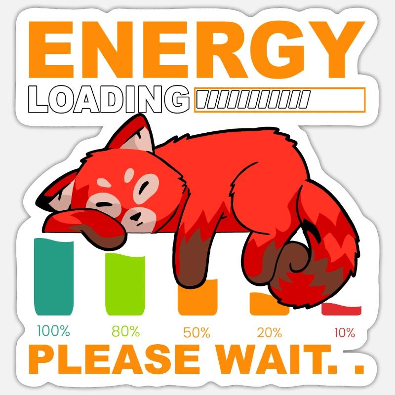 Energy Loading Please wait Sticker Größe S (10 x 10 cm)