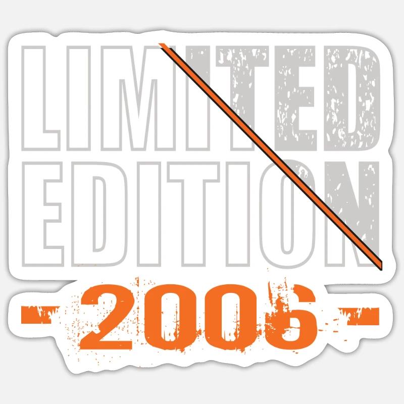 Édition limitée 2006 - Sticker taille S (10 x 10 cm) - blanc mat