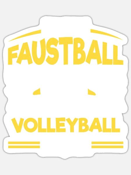 Wenn Faustball einfach wäre Faustballer Fistball - Sticker Größe S (10 x 10 cm) - Mattweiß