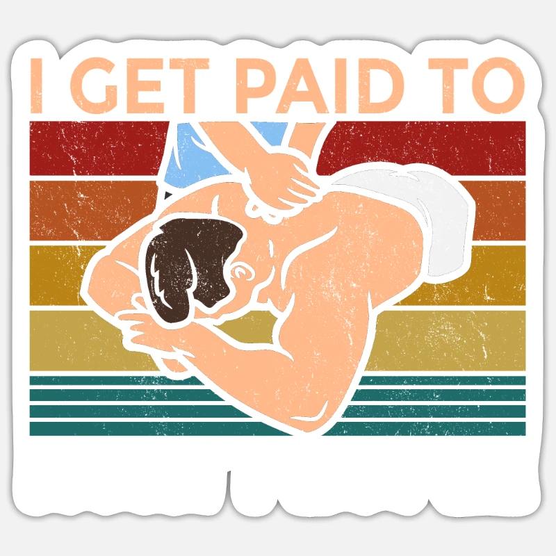 Physical Therapist Speech and Massage Therapy Chir - Sticker Größe S (10 x 10 cm) - Mattweiß