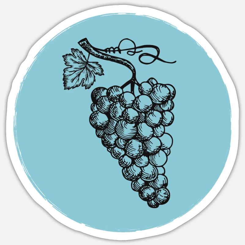 Grape Sticker size S (10 x 10 cm)