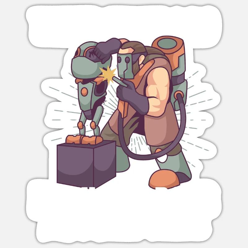 Robotics Engineer For Machine Learning Sticker size S (10 x 10 cm)