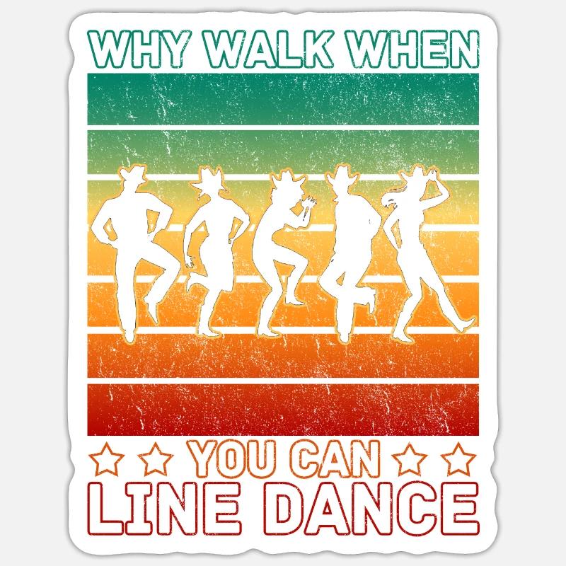 Ballet Ballerina Pole Dancer Line Dance Tap Dance - Sticker Größe S (10 x 10 cm) - Mattweiß