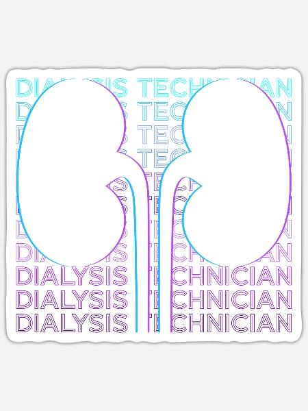 Dialyse-Techniker Hämodialyse Dialyse-Techniker Ge - Sticker Größe S (10 x 10 cm) - Mattweiß