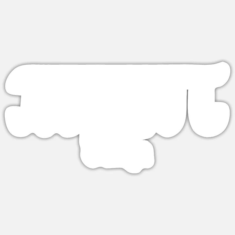 Pi Professeur de mathématiques Blague Mathématicien - Sticker taille S (10 x 10 cm) - blanc mat
