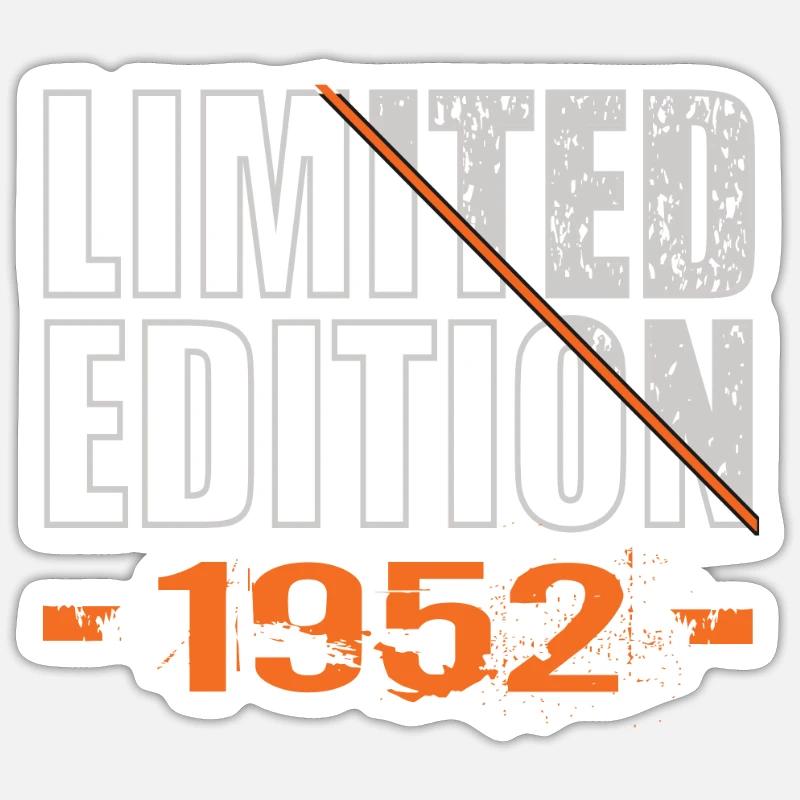 Édition limitée 1952 - Sticker taille S (10 x 10 cm) - blanc mat