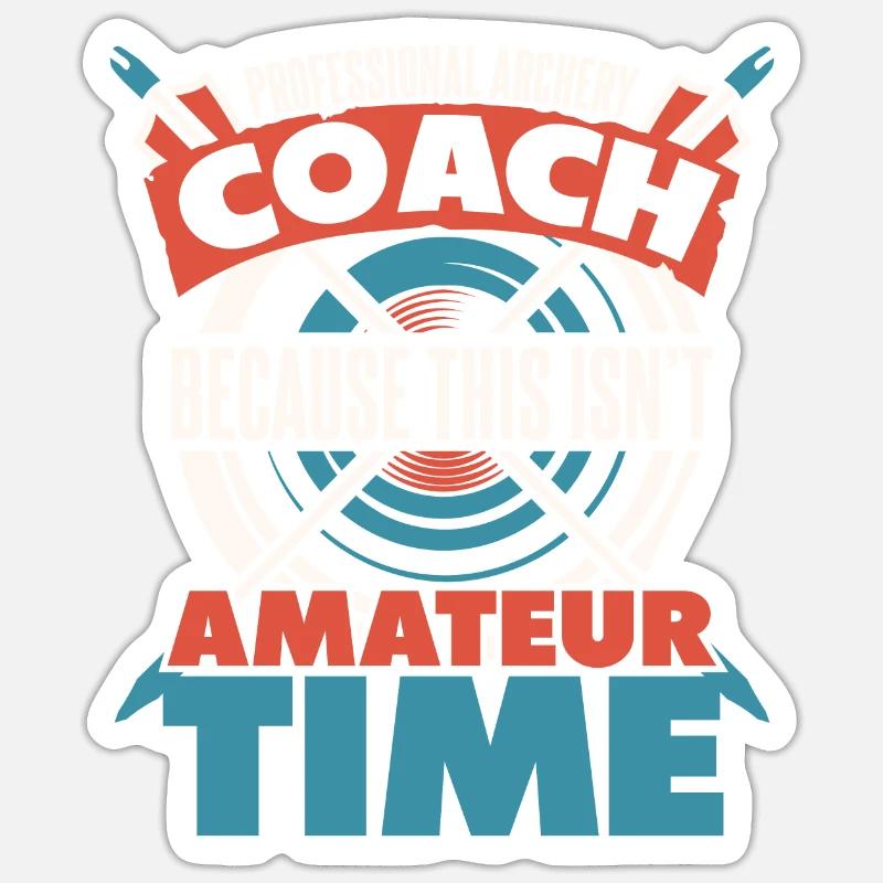 Archer Archery Arrow Archery Archery - Sticker size S (10 x 10 cm) - white matte
