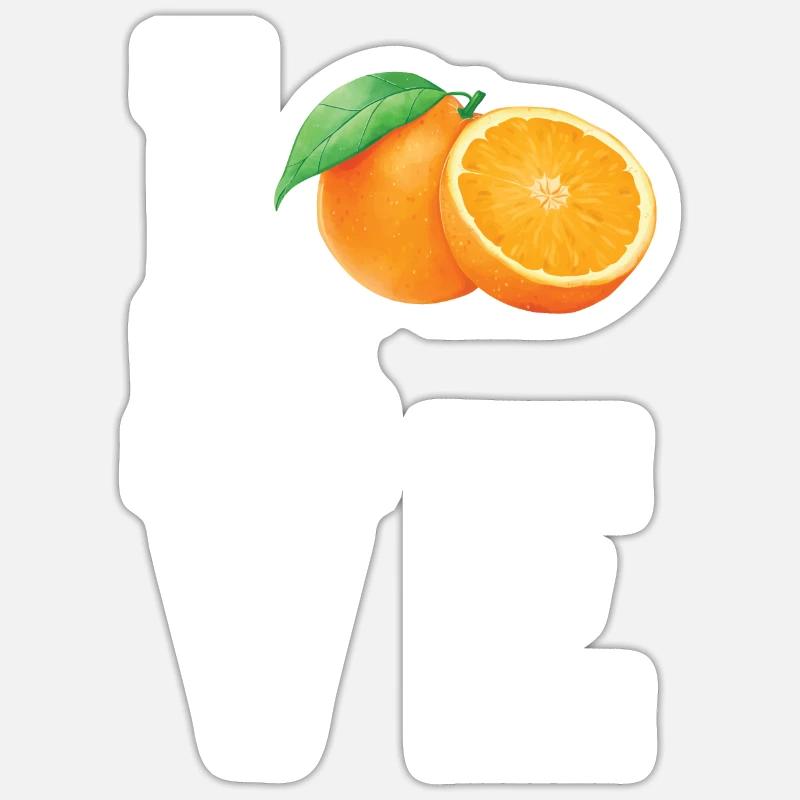 Dear Mandarins - Sticker size S (10 x 10 cm) - white matte