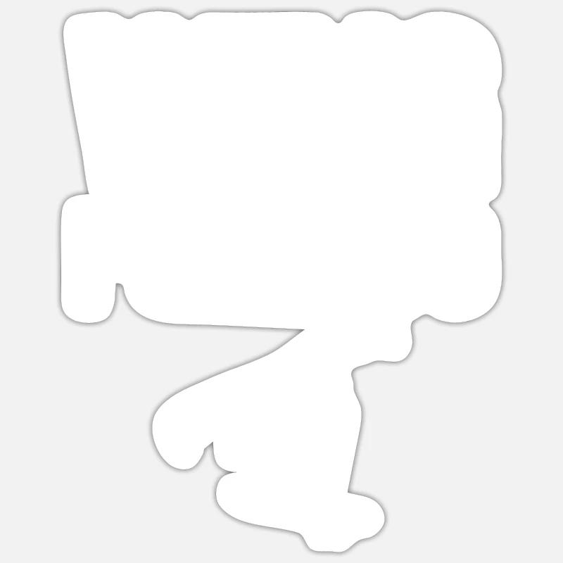 Wing Foiling Hydrofoil Surfer - Sticker Größe S (10 x 10 cm) - Mattweiß