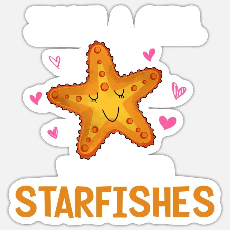 Seestern Sticker Größe S (10 x 10 cm)