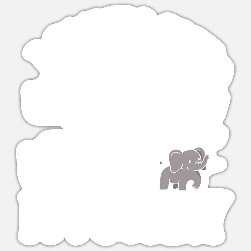 Bébé - Sticker taille S (10 x 10 cm) - blanc mat