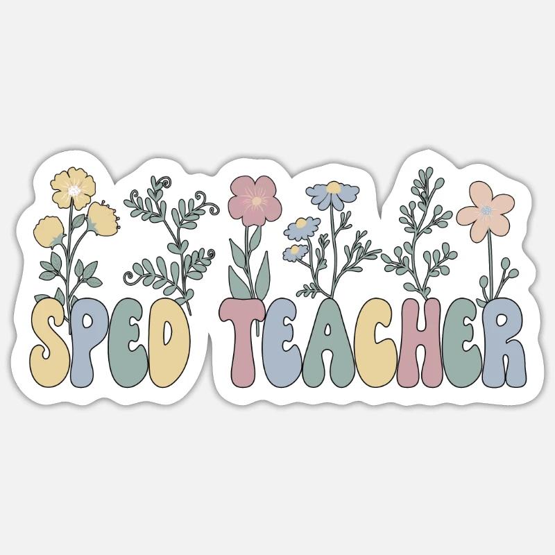 Enseignante en éducation de l’enfance en difficulté Éducation de l’enfance en difficulté École de l’enfance en difficulté Sticker taille S (10 x 10 cm)