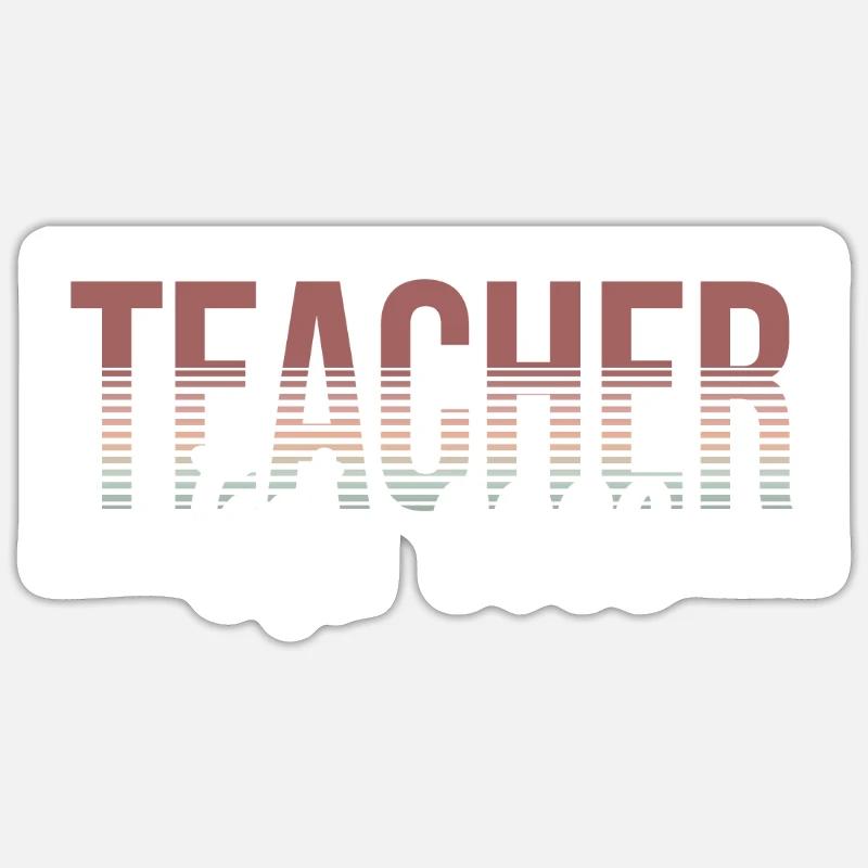 Futurs enseignants Formation des enseignants Programme de formation des étudiants Sticker taille S (10 x 10 cm)