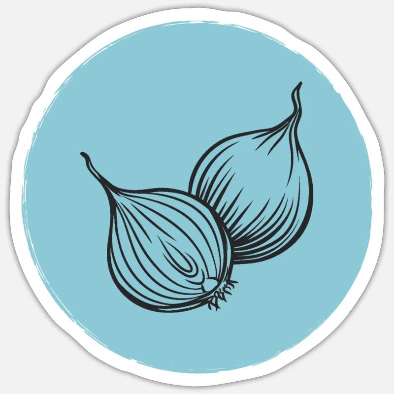 Oignon Sticker taille S (10 x 10 cm)