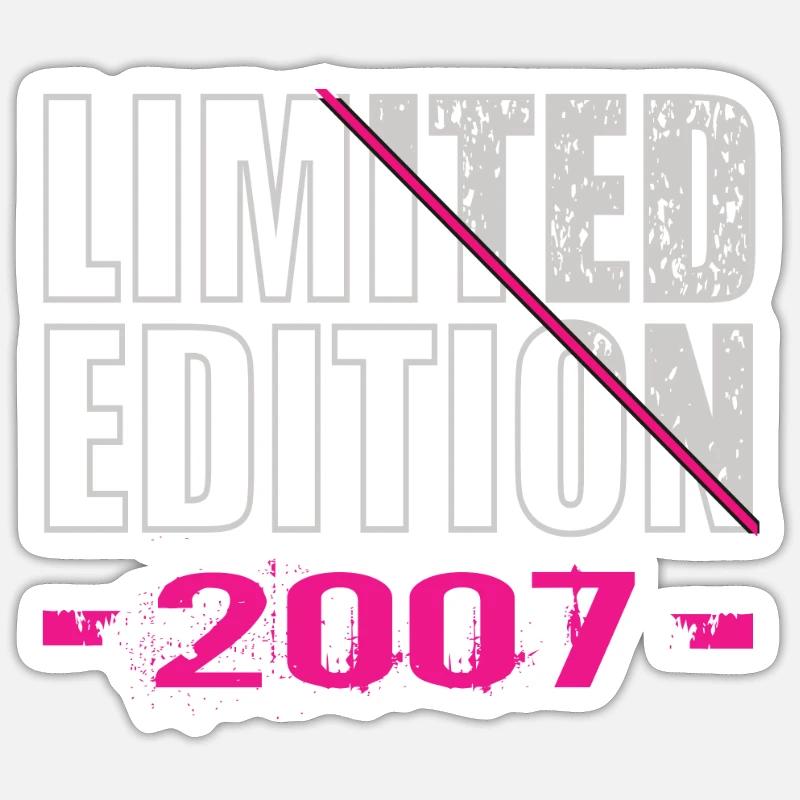 Limited Edition 2007 - Sticker Größe S (10 x 10 cm) - Mattweiß
