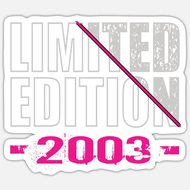 Édition limitée 2003 - Sticker taille S (10 x 10 cm) - blanc mat