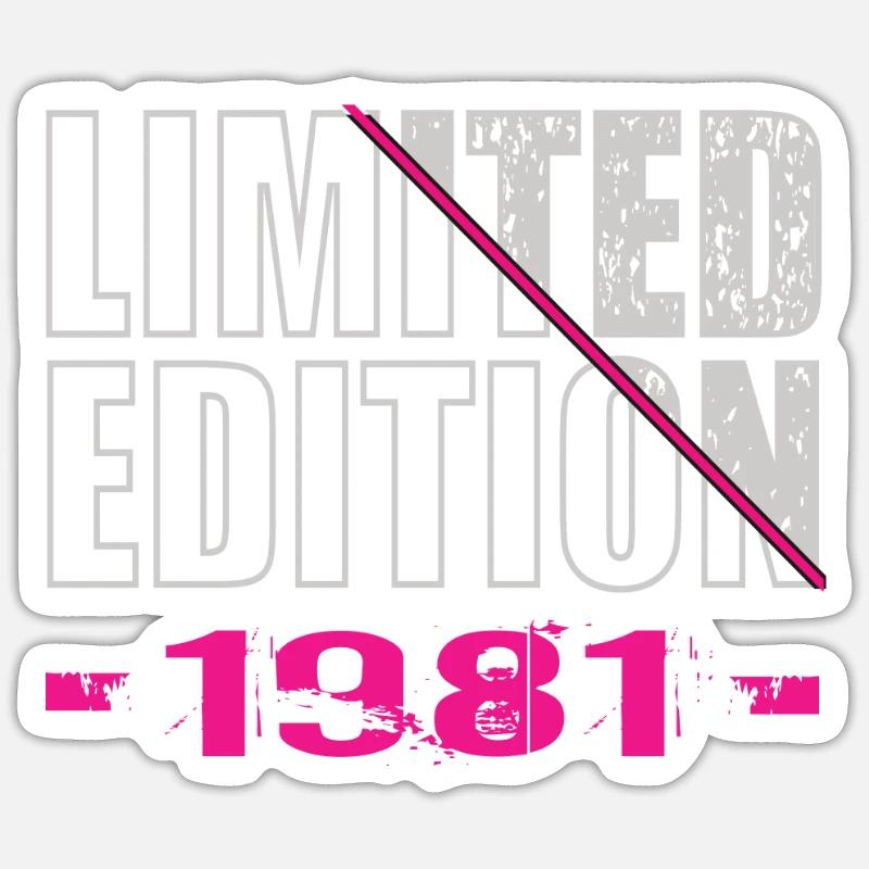 Édition limitée 1981 - Sticker taille S (10 x 10 cm) - blanc mat
