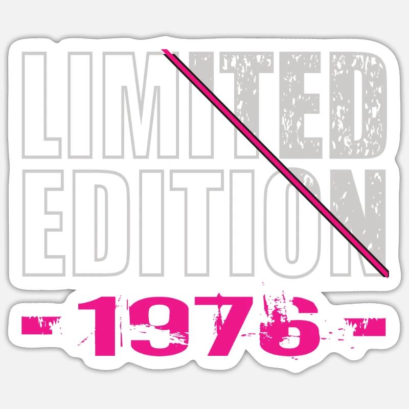 Édition limitée 1976 - Sticker taille S (10 x 10 cm) - blanc mat