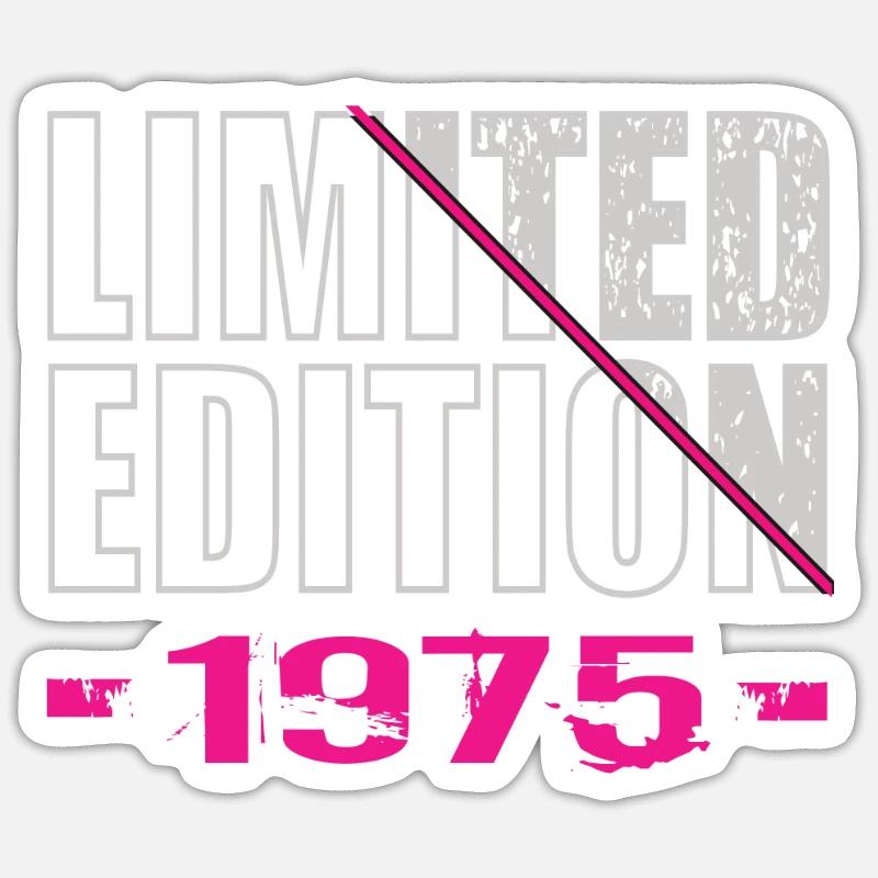 Édition limitée 1975 - Sticker taille S (10 x 10 cm) - blanc mat