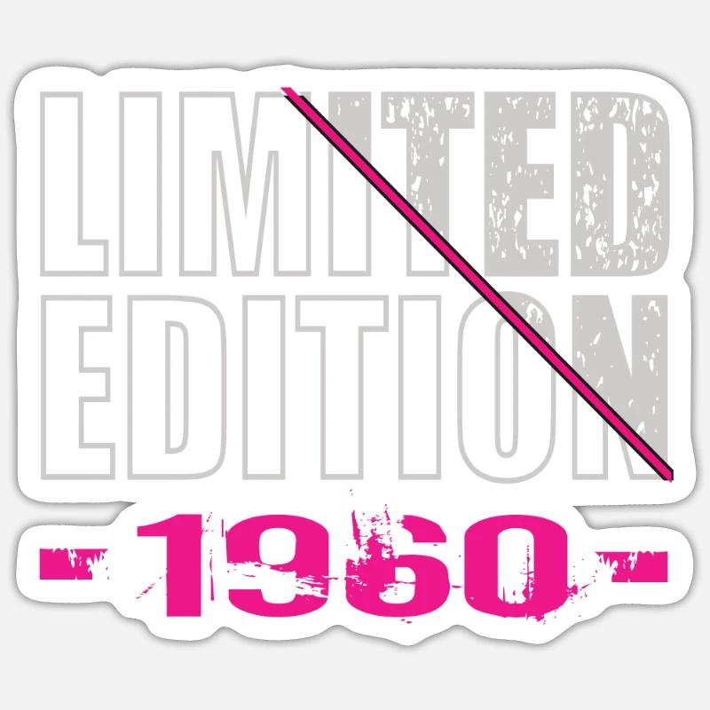 Édition limitée 1960 - Sticker taille S (10 x 10 cm) - blanc mat