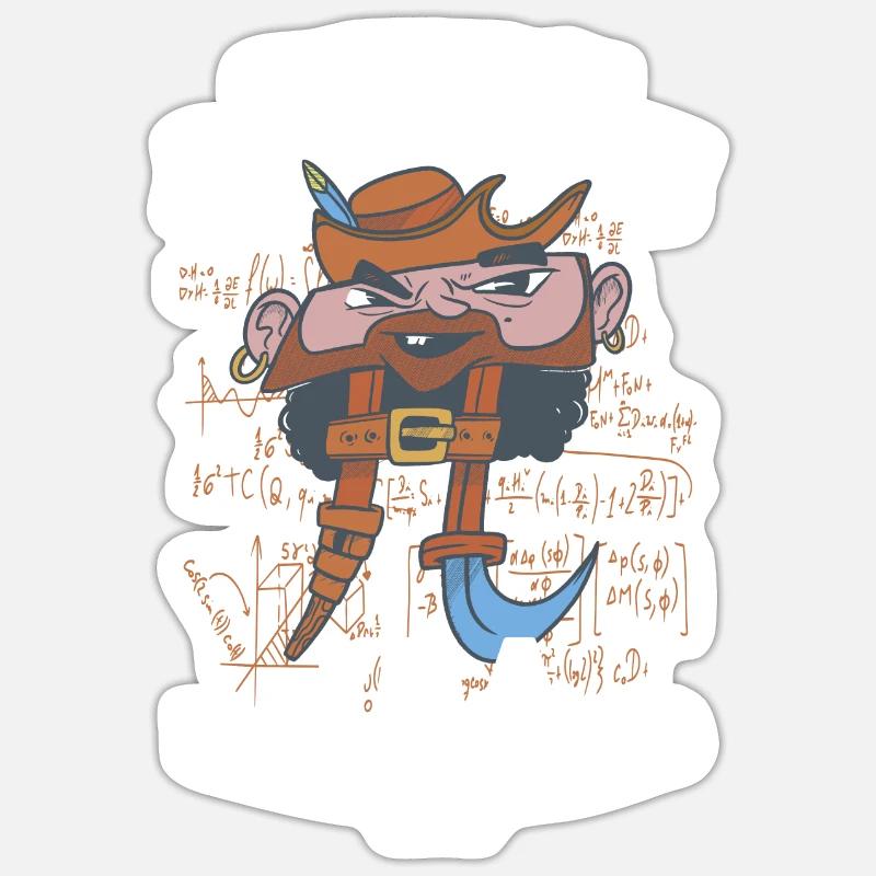 Mathematik Mathe Mathematiker Mathelehrer Geschenk - Sticker Größe S (10 x 10 cm) - Mattweiß