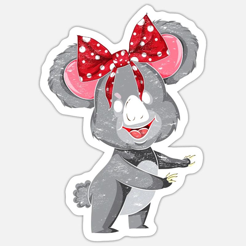 Koala - Sticker size S (10 x 10 cm) - white matte
