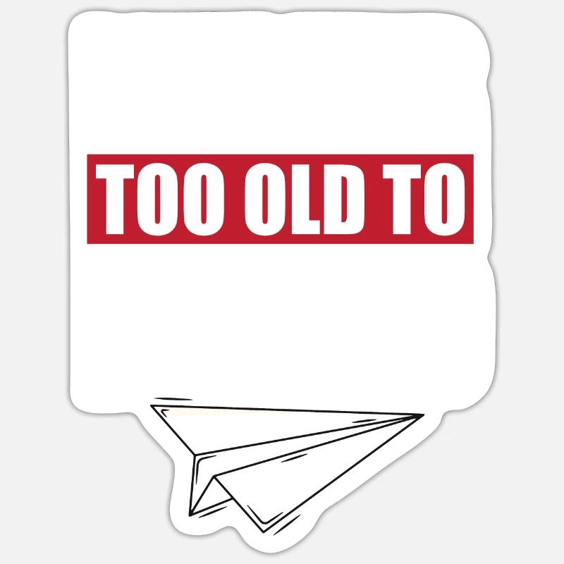 Plis de plan en papier - Sticker taille S (10 x 10 cm) - blanc mat