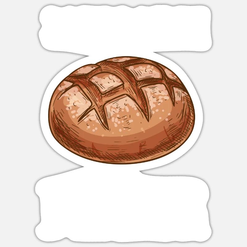 Sourdough Bread Baking Bakers Sourdough Starter Sticker size S (10 x 10 cm)