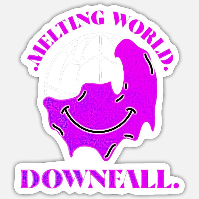 .DOWNFALL. Sticker size S (10 x 10 cm)