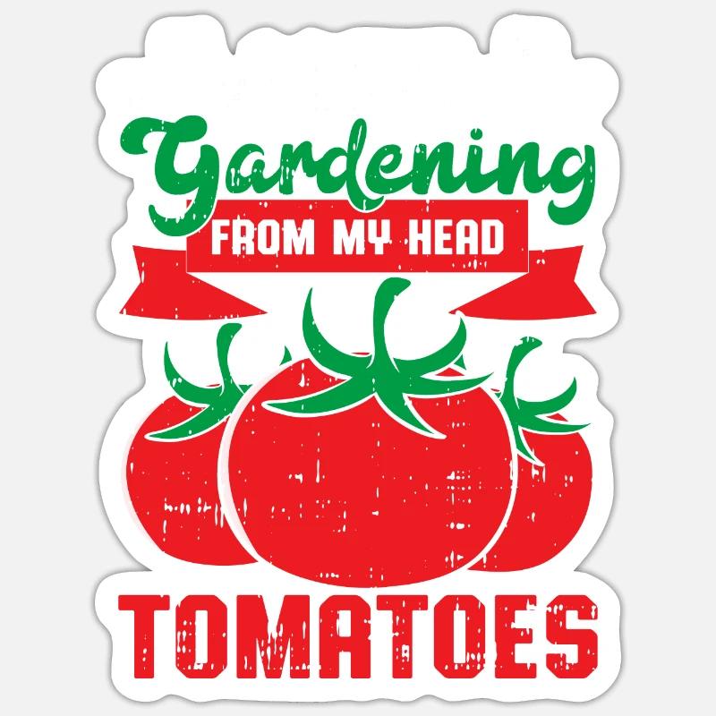 Tomate Sticker Größe S (10 x 10 cm)