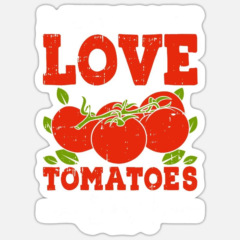 Tomate Sticker Größe S (10 x 10 cm)