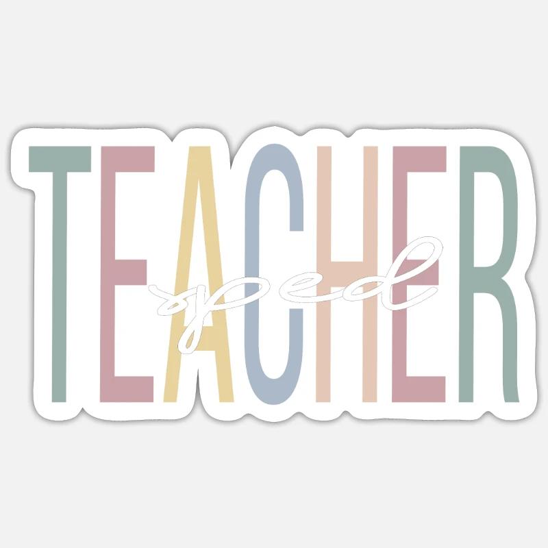 Enseignante en éducation de l’enfance en difficulté Éducation de l’enfance en difficulté École de l’enfance en difficulté Sticker taille S (10 x 10 cm)