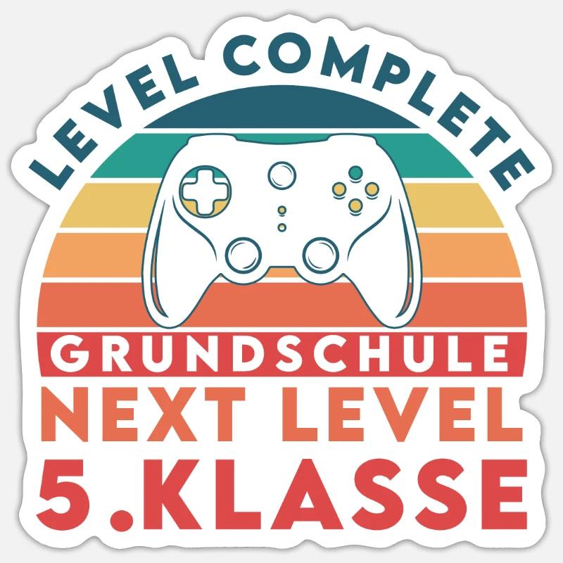 Level Complete Grundschule Next Level 5.Klasse Sticker Größe S (10 x 10 cm)