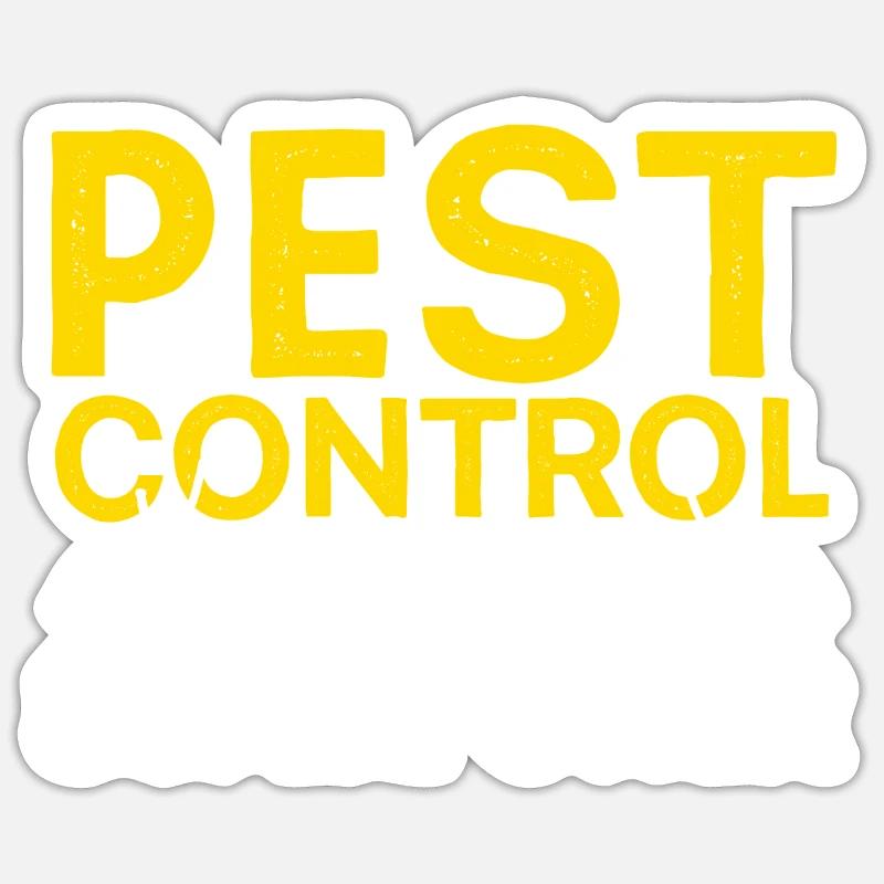 Schädlingsbekämpfung ist mein Supowerpower-Kammerjäger Sticker Größe S (10 x 10 cm)