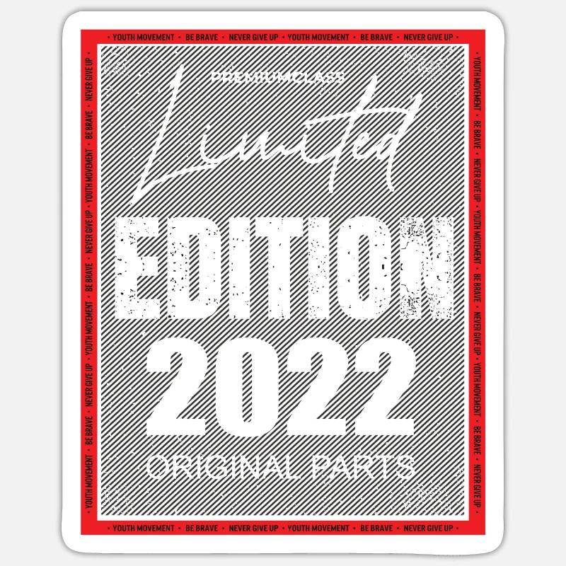 Édition limitée 2022 - Sticker taille S (10 x 10 cm) - blanc mat