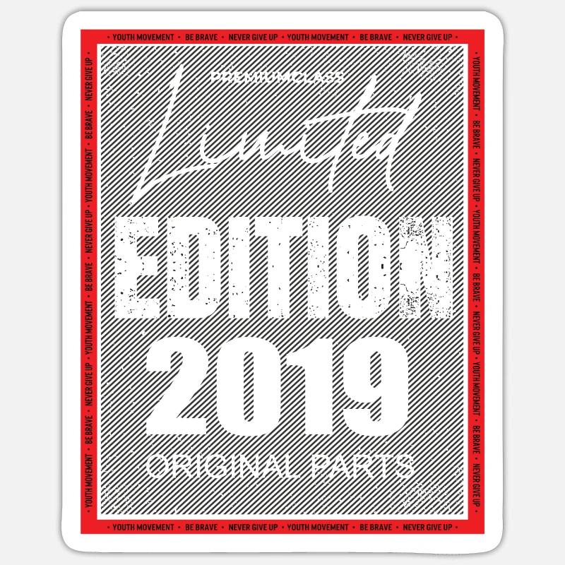 Limited Edition 2019 - Sticker Größe S (10 x 10 cm) - Mattweiß