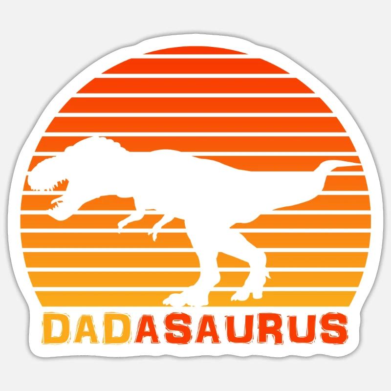 Dad Dinosaur dadasaurus For Dad Sticker size S (10 x 10 cm)