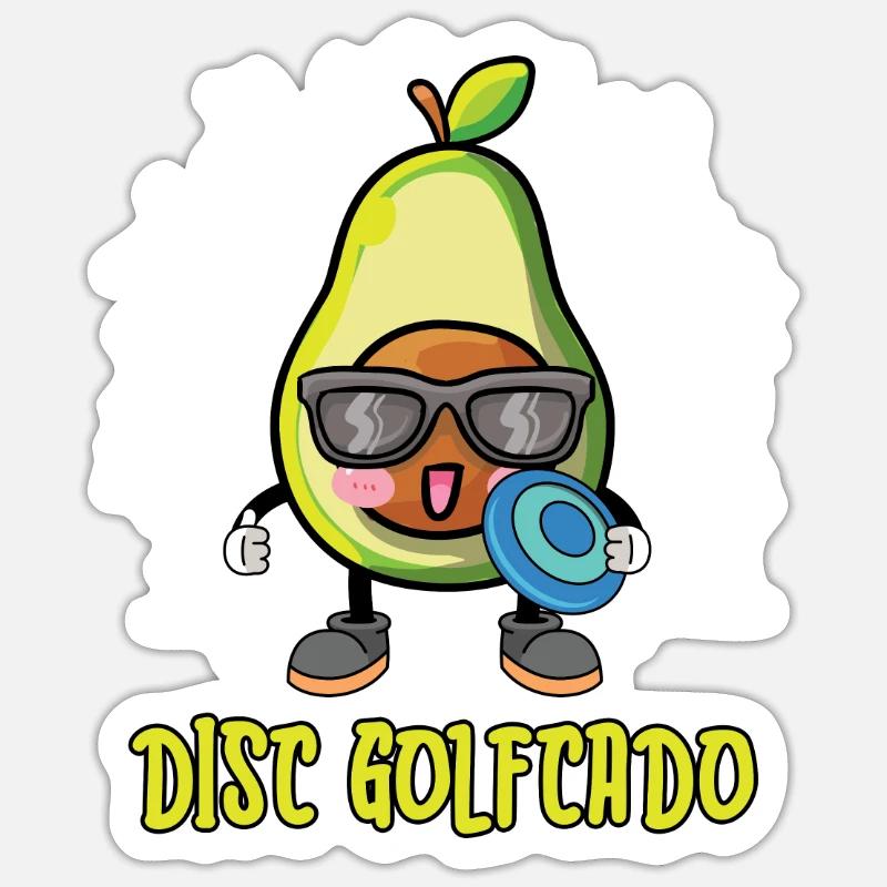 Frisbee Golf - Sticker size S (10 x 10 cm) - white matte