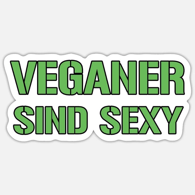Dicton végétalien - Sticker taille S (10 x 10 cm) - blanc mat