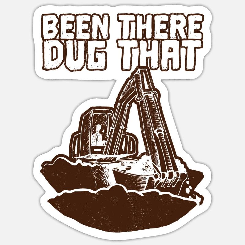 Construction Trucks Forklift Operator Truck Driver Sticker size S (10 x 10 cm)