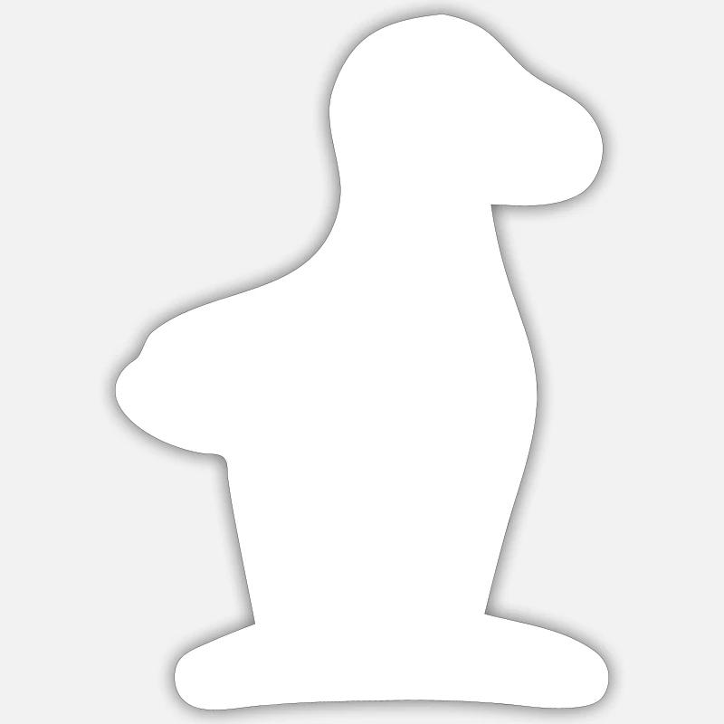Mouette maritime - Sticker taille S (10 x 10 cm) - blanc mat