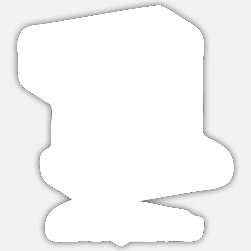 Électrophorèse - Sticker taille S (10 x 10 cm) - blanc mat