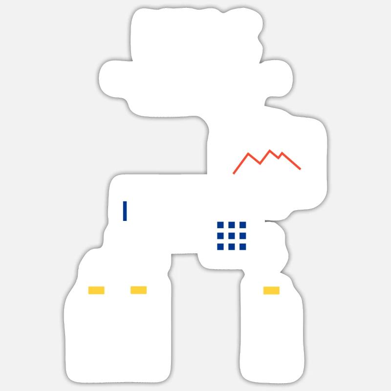 HPLC High Performance Liquid Chromatography - Sticker taille S (10 x 10 cm) - blanc mat