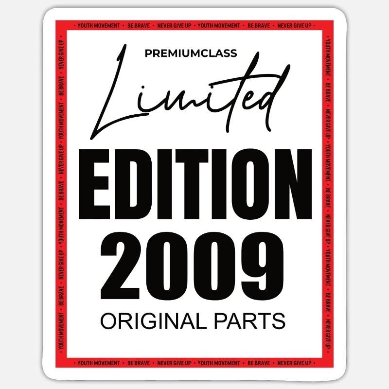 Édition limitée 2009 - Sticker taille S (10 x 10 cm) - blanc mat