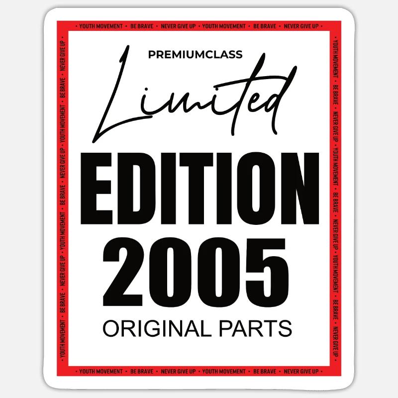 Édition limitée 2005 - Sticker taille S (10 x 10 cm) - blanc mat