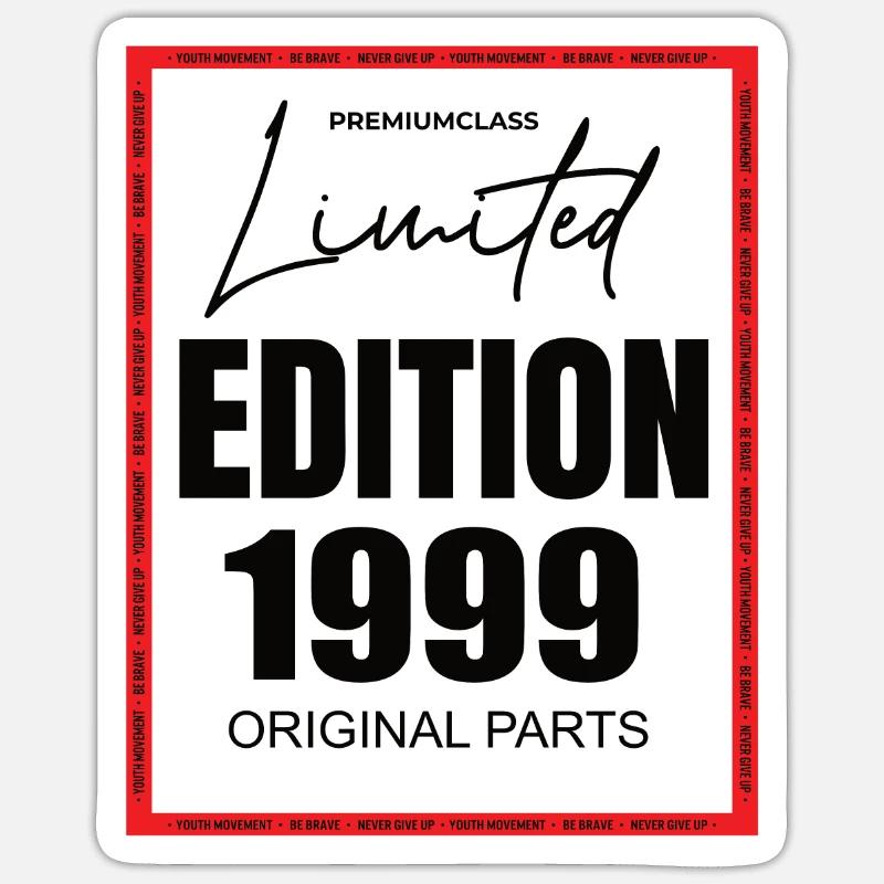 Édition limitée 1999 - Sticker taille S (10 x 10 cm) - blanc mat